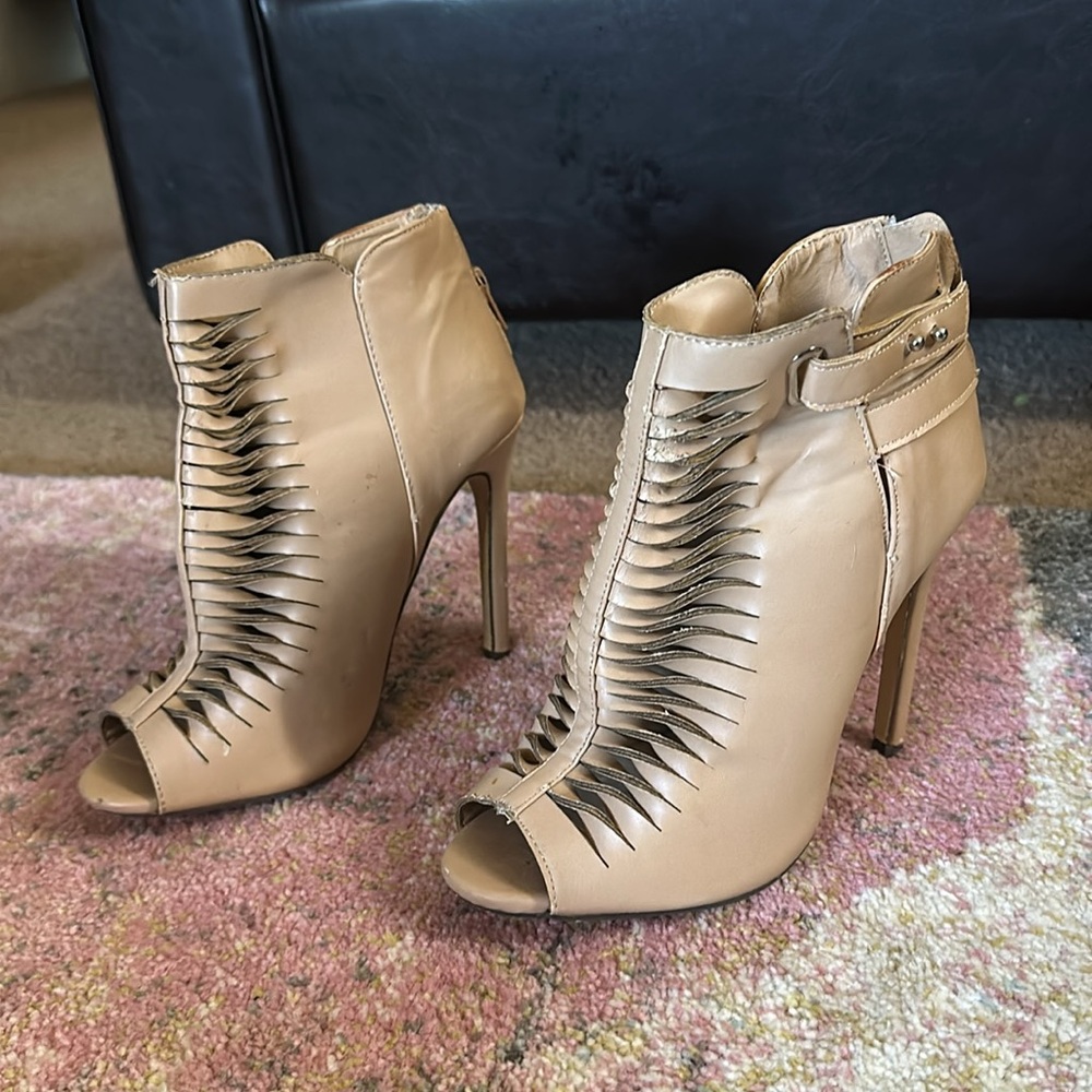 Beige Booties - Picture 2 of 3